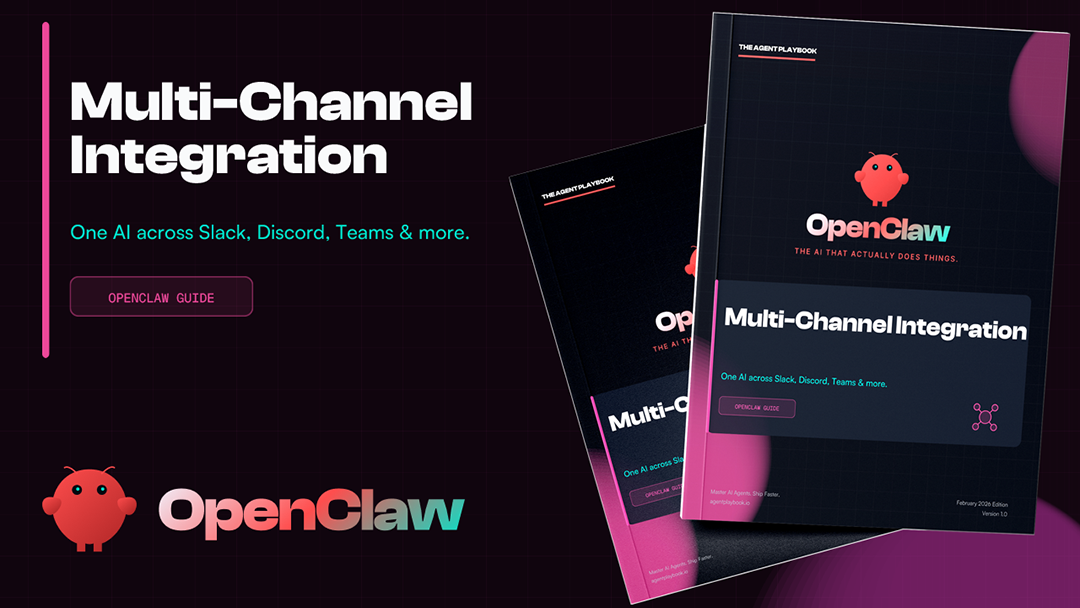 Multi-Channel guide cover - Connect OpenClaw to Slack, Discord, Teams, iMessage, Signal,